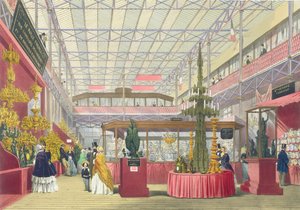 Ansicht der Frankreich-Sektion der Großen Ausstellung von 1851, aus Dickinsons Comprehensive Pictures von English School