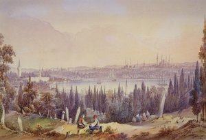 Ansicht des Goldenen Horns, ca. 1840 von English School