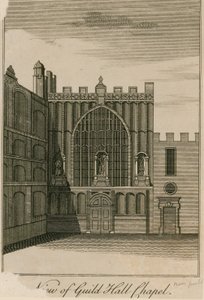 Ansicht der Guildhall-Kapelle, London von English School