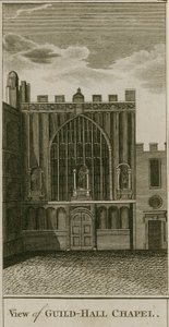 Ansicht der Guildhall-Kapelle, London von English School