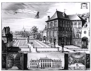 Ansicht des Hilwerue-Hauses von Peter Paul Rubens, 1692 von English School