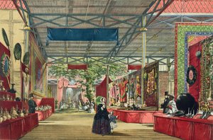 Ansicht des Indien-Abschnitts der Großen Ausstellung von 1851, aus Dickinsons Comprehensive Pictures von English School
