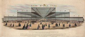 Ansicht des Inneren des Gebäudes im Hyde Park für die Ausstellung von 1851 von English School