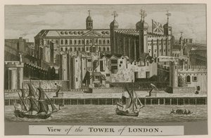 Ansicht des Tower of London von English School