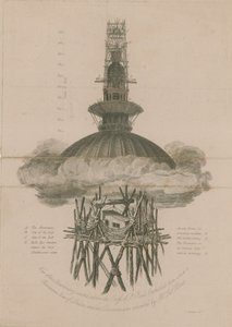 Ansicht des Observatoriums über dem Kreuz der St. Pauls Kathedrale von English School
