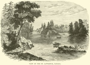 Blick auf den St. Lawrence, Kanada von English School
