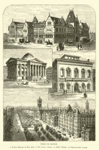 Ansichten von Boston von English School