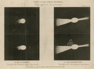 Ansichten des großen Meteors von English School