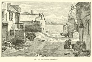 Dorf der Cornish-Krabbenfischer von English School