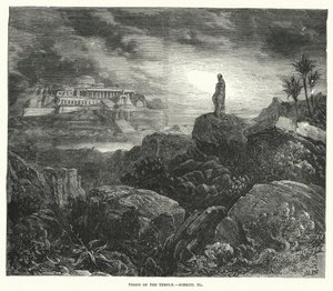 Vision des Tempels, Ezechiel XL (Stich) von English School