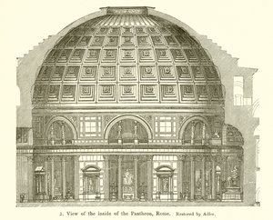 Besuch des Inneren des Pantheon, Rom von English School