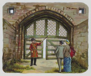 Besuch des Tower of London, viktorianischer Ausschnitt