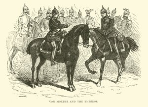 Von Moltke und der Kaiser, Januar 1871 von English School
