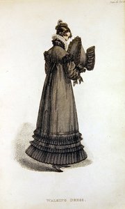 Spazierkleid, Modeplatte aus Ackermann
