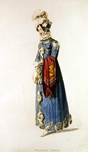 Spazierkleid, Modeplatte aus Ackermann