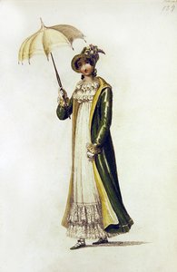 Spazierkleid, Modeplatte aus Ackermann
