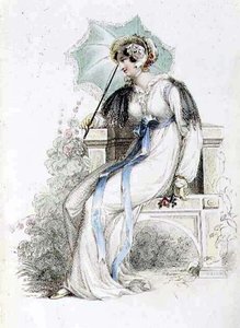 Spazierkleid, Modeplatte aus Ackermann