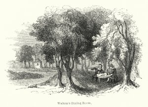 Waltons Speisezimmer (Stich) von English School