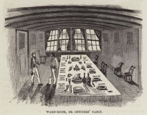 Offizierskabine (Gravur) von English School