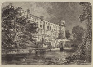 Warwick Castle, vom Avon aus von English School