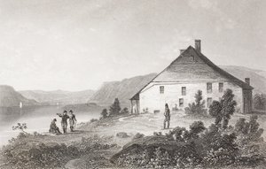Washingtons Hauptquartier in der Nähe von Newburgh, aus 