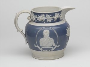 Waterloo-Gedenkkrug, ca. 1815 (Steingut)