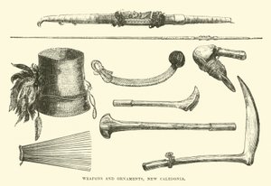 Waffen und Schmuck, Neukaledonien von English School