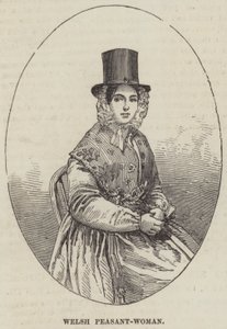 Walisische Bäuerin (Gravur)