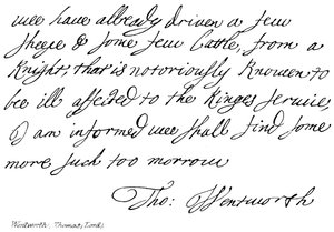 Thomas Wentworth (Lord) von English School