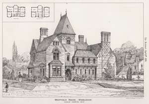 Westfield House, Wimbledon (Gravur) von English School