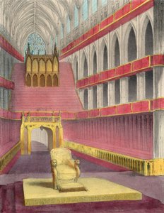 Westminster Abbey, eingerichtet für die Krönung von Königin Victoria von English School