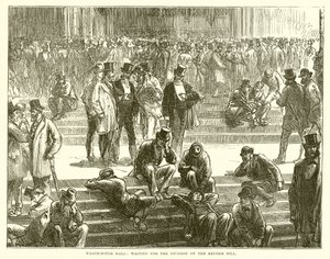 Westminster Hall: Warten auf die Abstimmung über das Reformgesetz von English School