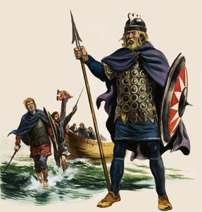 Wer war der sächsische König, der eine Flotte organisierte, um die Bedrohung durch Wikingerangriffe an den britischen Küsten abzuwehren von English School
