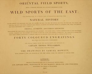 Wilde Sportarten des Ostens: Frontispiz aus 
