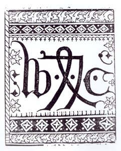 Druckmarke von William Caxton (ca. 1422 - ca. 1491), Illustration aus 