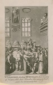William Johnson erschießt Mr. Spurling, den Hauptaufseher von Newgate, während Jane Housden (die gerade vor Gericht steht) ihn ermutigt von English School