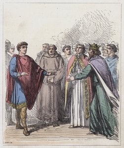 Wilhelm von der Normandie und Eduard der Bekenner von English School