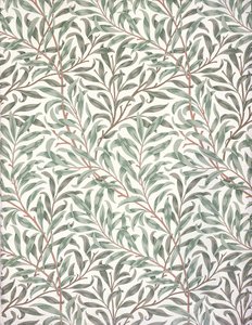 Weidenzweig, Tapetendesign, 1874 von English School