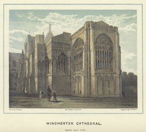 Winchester Kathedrale, Südostansicht von English School