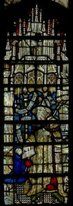 Fenster Clsty N3, Darstellung von Wilhelm dem Eroberer von English School