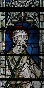 Fenster Ew, St. Andreas darstellend