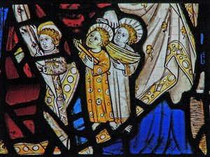 Fenster Ew zeigt St. Maria Kleophas, Alphaeus und ihre Kinder