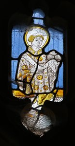 Fenster Ew mit Darstellung von St. Stephanus von English School