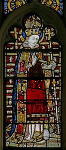 Fenster Ew mit Darstellung von St. Thomas Becket - mit farbigem Glas