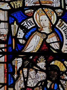Fenster Ew, Darstellung von St. Ursula
