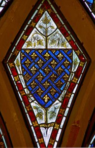 Fenster Ew, Darstellung von Wappen - königlich von Frankreich - alt von English School