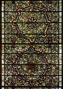 Fenster Fünf-Schwestern, Darstellung von Grisaille