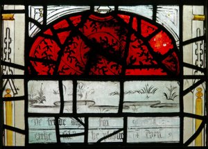 Die letzten fünfzehn Tage der Welt (das Pryke of Conscience Fenster): Nur die Erde und der Himmel sind zu sehen