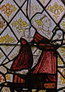 Fenster N5 mit Margaret Fawkener, Ehefrau von Robert Fitz Ellis und Tochter von English School