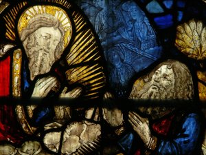 Fenster S3 mit Abraham und Gott